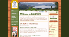 Desktop Screenshot of cityofsandimas.com